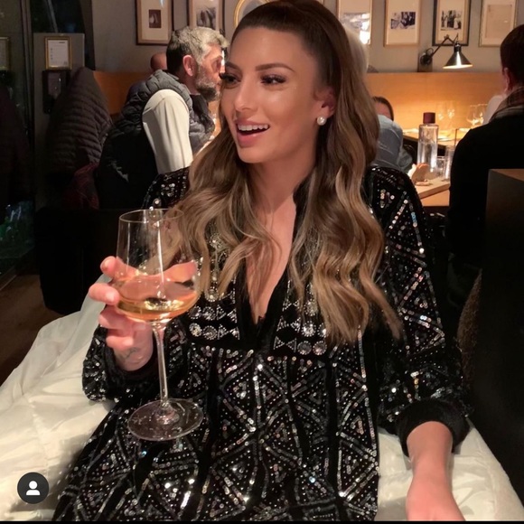 Zara Dresses & Skirts - Zara Black Sequin Velvet mini dress